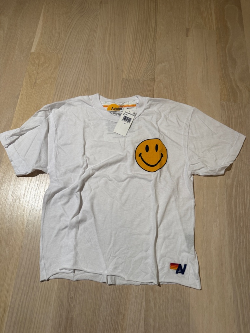 Aviator Nation smiley face tee